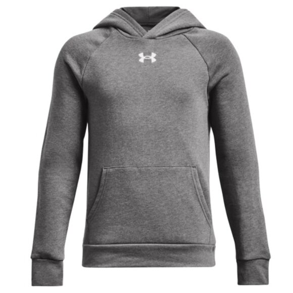 Youth Under Armour Dark Grey Rival Fleece Hoodie - Picture 1 of 1